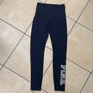 PINK Victoria's Secret Dark Blue Yoga Pants